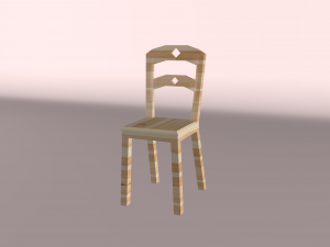 lovely chair Modello 3D