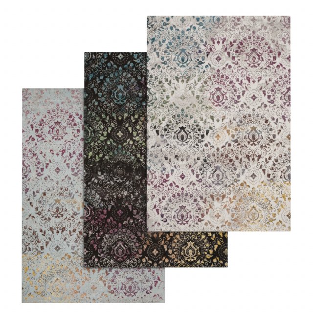 rug set 5 Modèle 3D .c4d .max .obj .3ds .fbx .stl .blend 
