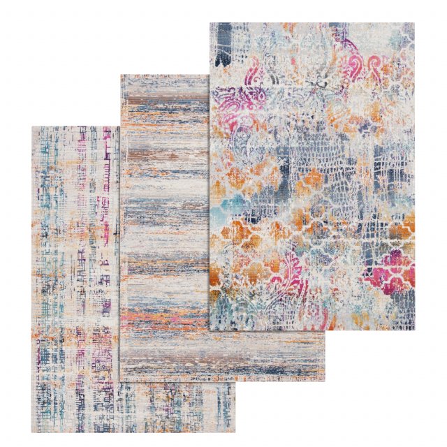 rug set 7 3D Model .c4d .max .obj .3ds .fbx .stl .blend 