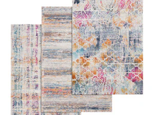 set di tappeti 7 Modello 3D