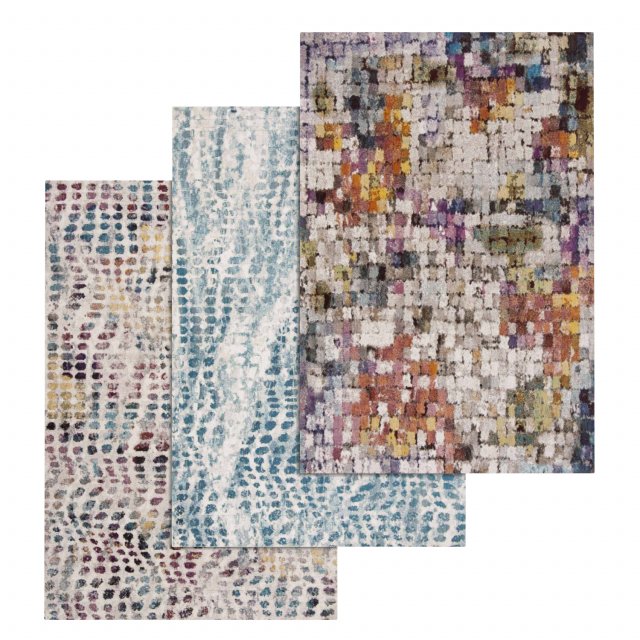 rug set 10 3D Model .c4d .max .obj .3ds .fbx .stl .blend 