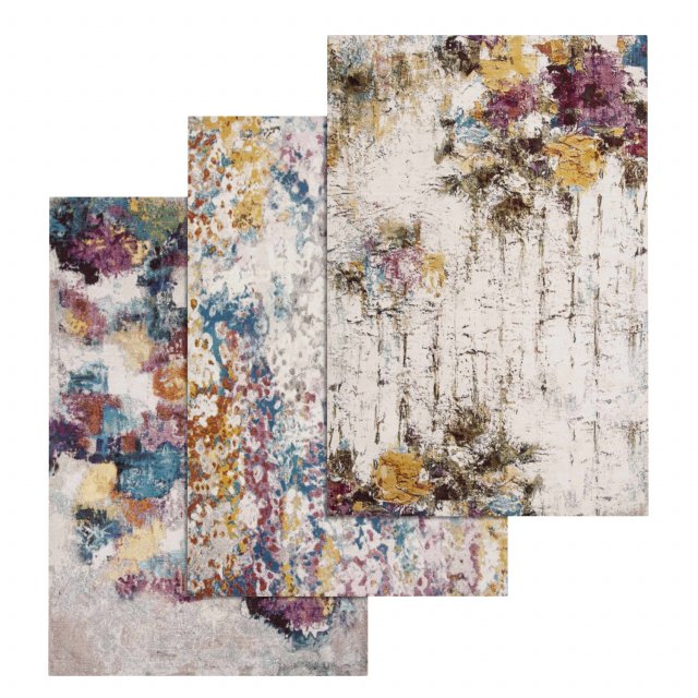 rug set 11 3D Model .c4d .max .obj .3ds .fbx .stl .blend 