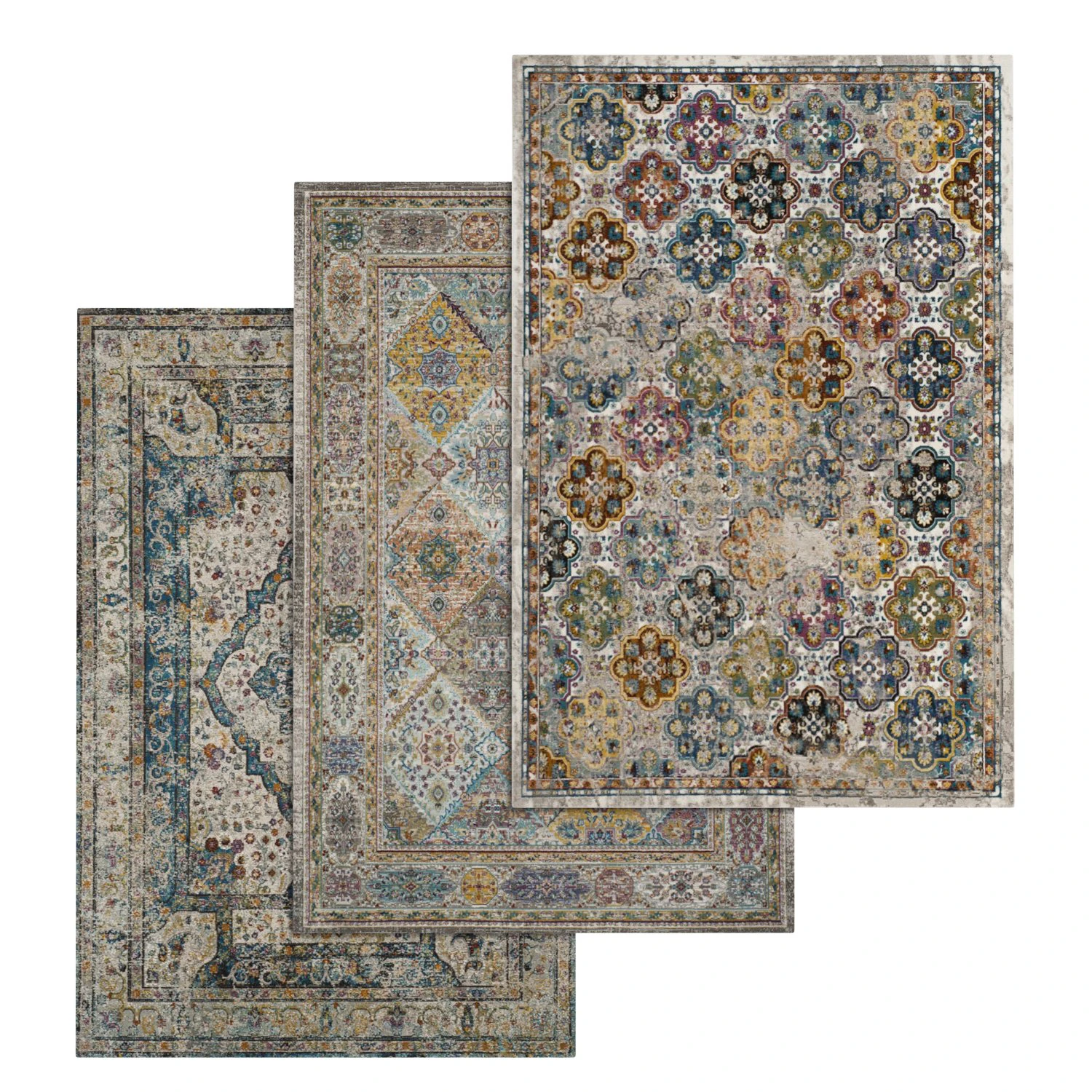 rug set 12 3D Model .c4d .max .obj .3ds .fbx .stl .blend 