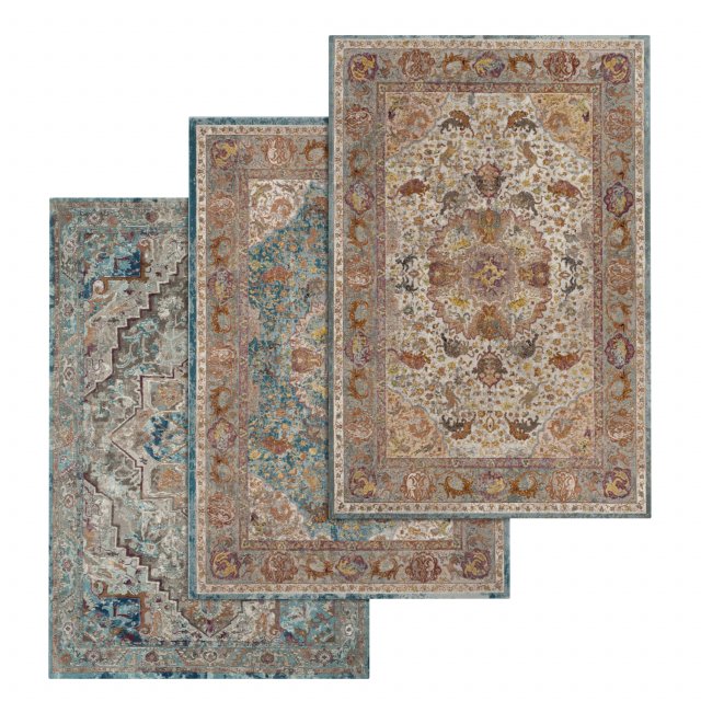 rug set 13 3D 모델 .c4d .max .obj .3ds .fbx .stl .blend 