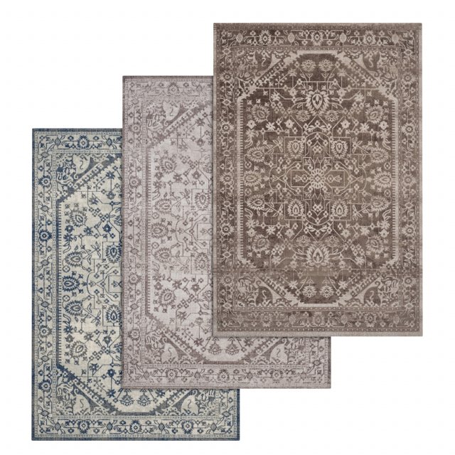 rug set 15 Modello 3D .c4d .max .obj .3ds .fbx .stl .blend