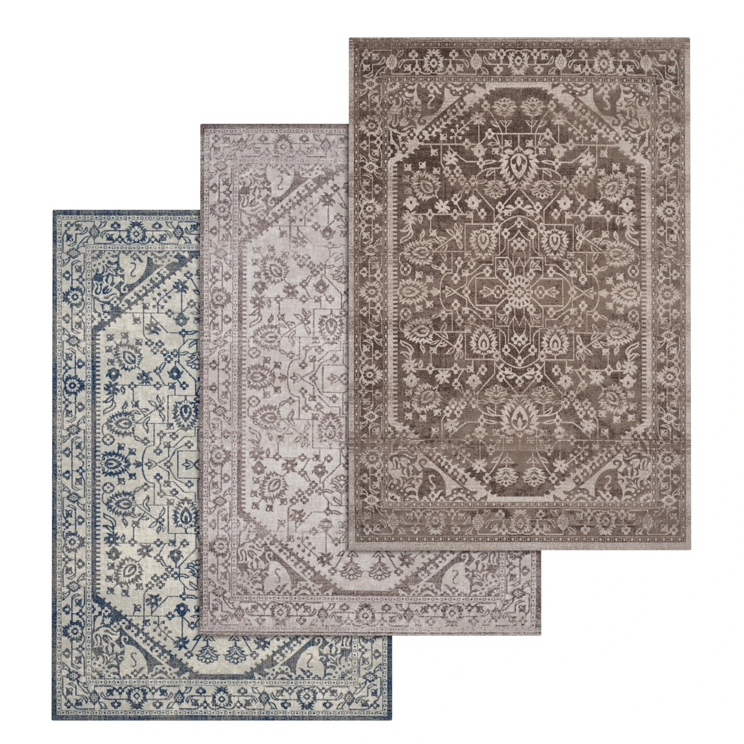 rug set 15 3D Model .c4d .max .obj .3ds .fbx .stl .blend 