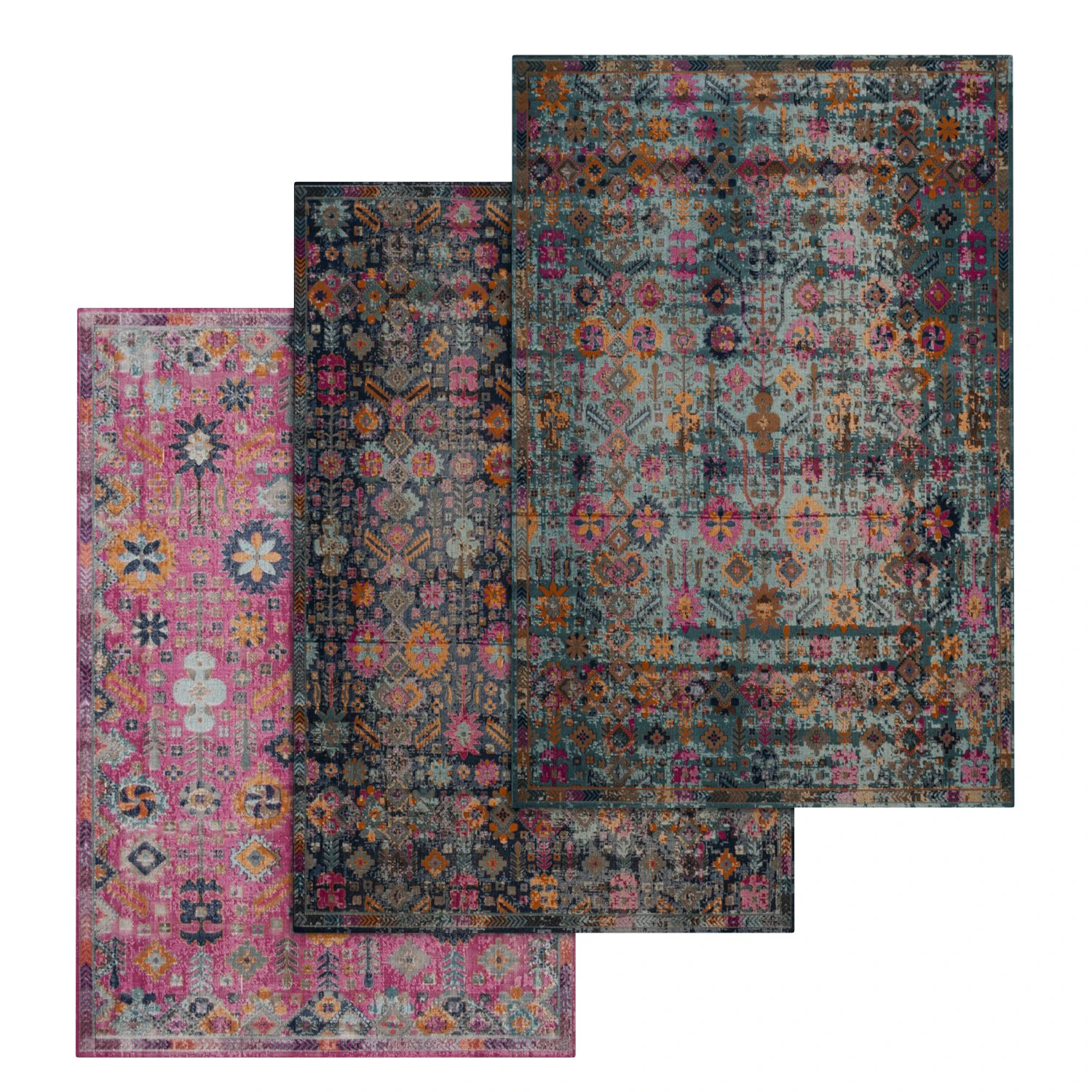 rug set 16 3D Model .c4d .max .obj .3ds .fbx .stl .blend 