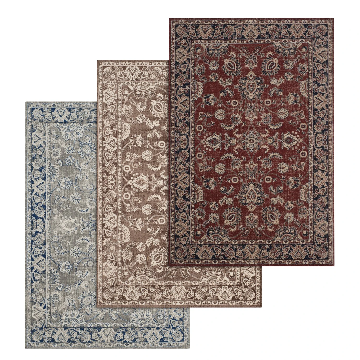 rug set 18 3D Model .c4d .max .obj .3ds .fbx .stl .blend 