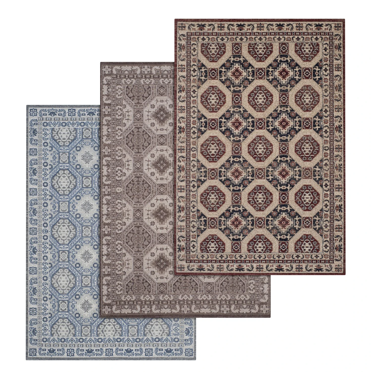rug set 19 3D Model .c4d .max .obj .3ds .fbx .stl .blend 
