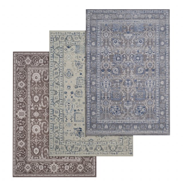 rug set 22 3D Model .c4d .max .obj .3ds .fbx .stl .blend 