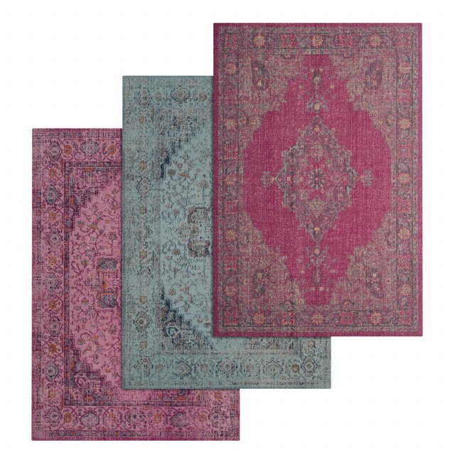 rug set 25 Modèle 3D .c4d .max .obj .3ds .fbx .stl .blend 