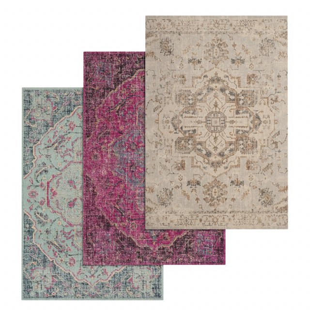 rug set 28 3D मॉडल .c4d .max .obj .3ds .fbx .stl .blend 