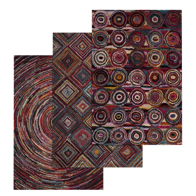 rug set 29 3D Модель .c4d .max .obj .3ds .fbx .stl .blend 