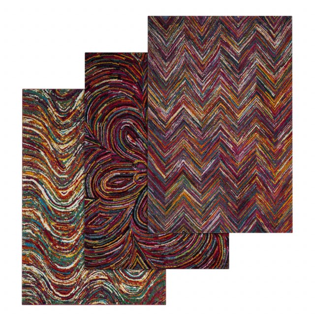 rug set 30 Model 3D .c4d .max .obj .3ds .fbx .stl .blend