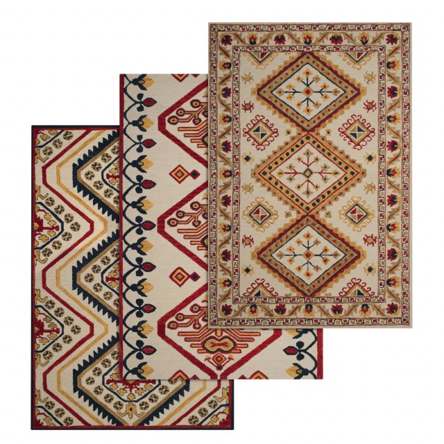 rug set 31 3D 模型 .c4d .max .obj .3ds .fbx .stl .blend 
