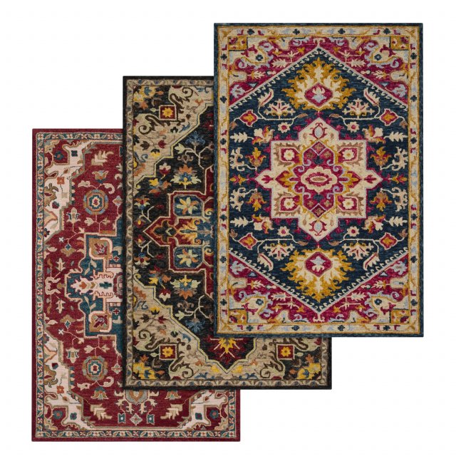 rug set 32 3D 模型 .c4d .max .obj .3ds .fbx .stl .blend 
