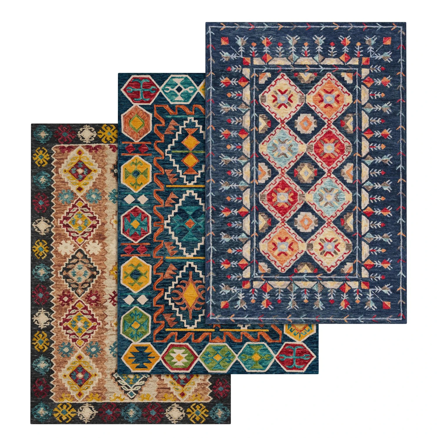 rug set 34 3D Model .c4d .max .obj .3ds .fbx .stl .blend 