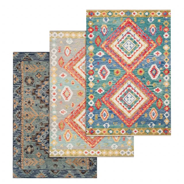 rug set 37 3D Modell .c4d .max .obj .3ds .fbx .stl .blend 