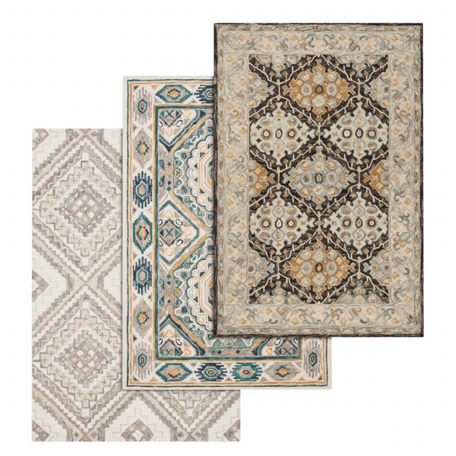 rug set 39 3D Модель .c4d .max .obj .3ds .fbx .stl .blend 