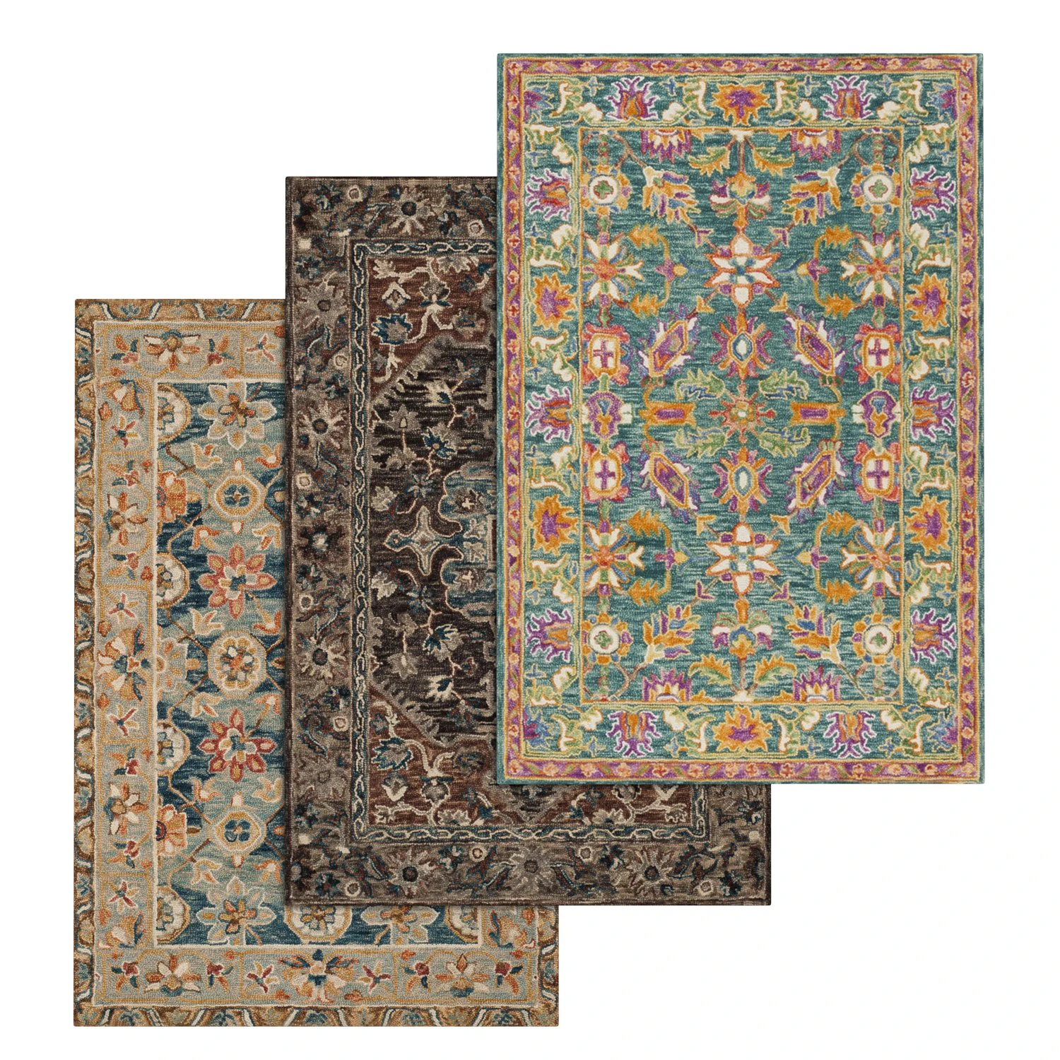 rug set 40 3D Model .c4d .max .obj .3ds .fbx .stl .blend 