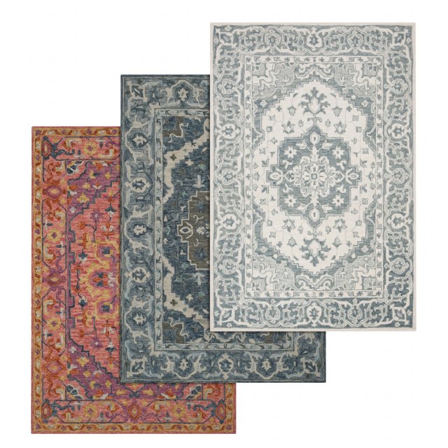 rug set 41 3D 모델 .c4d .max .obj .3ds .fbx .stl .blend