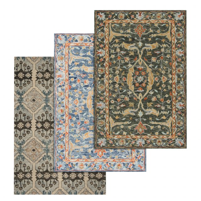 rug set 44 Modelo 3D .c4d .max .obj .3ds .fbx .stl .blend 