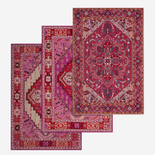rug set 55 3D Модель .c4d .max .obj .3ds .fbx .stl .blend 