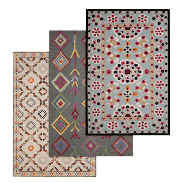 rug set 58 Modelo 3D .c4d .max .obj .3ds .fbx .stl .blend 