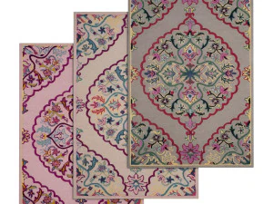 zestaw dywaników 62 Model 3D