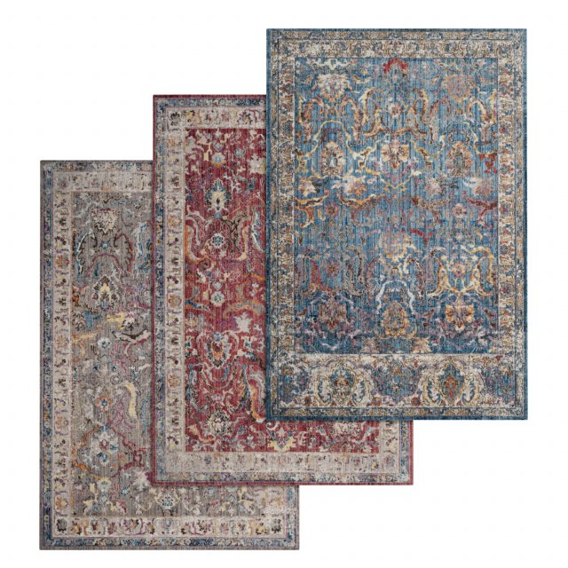 rug set 68 3D Model .c4d .max .obj .3ds .fbx .stl .blend 