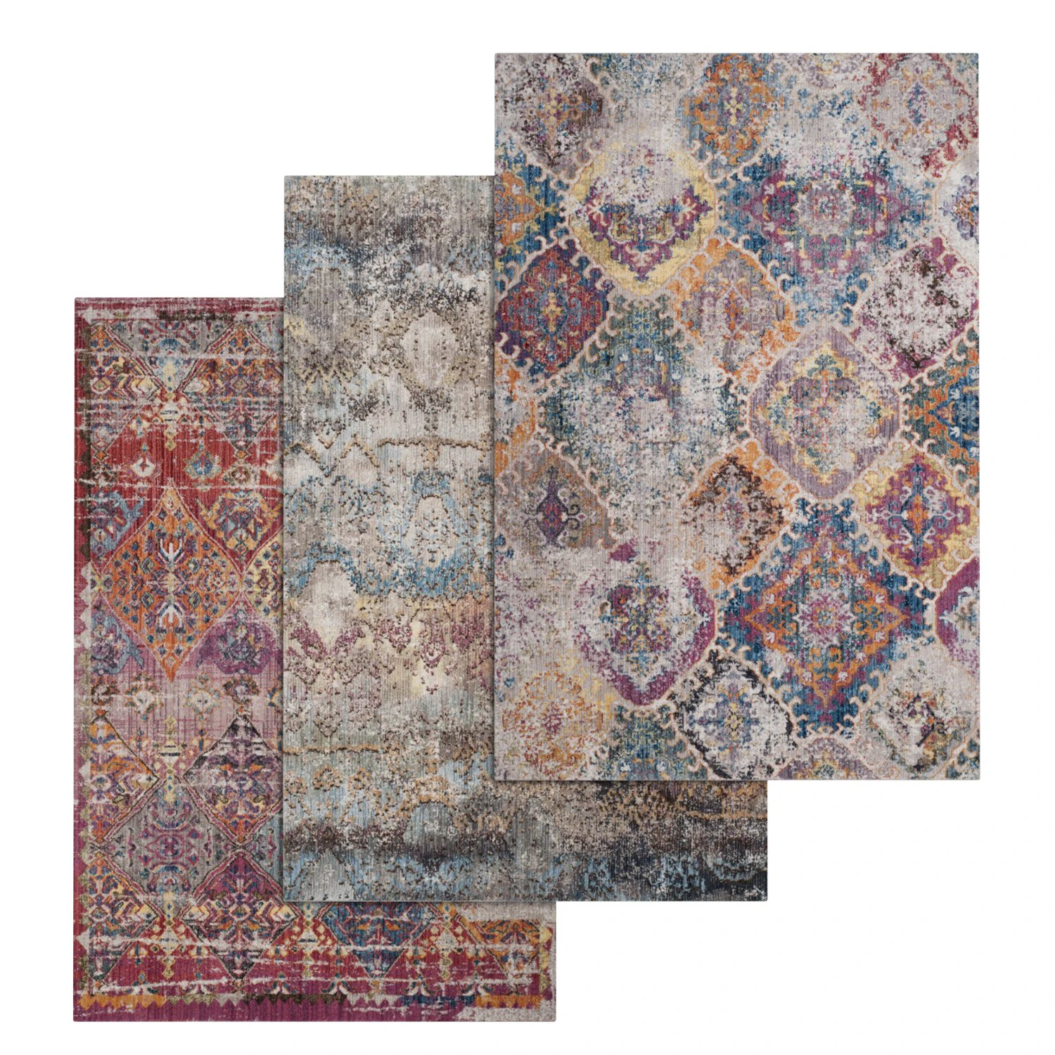 rug set 77 3D Model .c4d .max .obj .3ds .fbx .stl .blend 