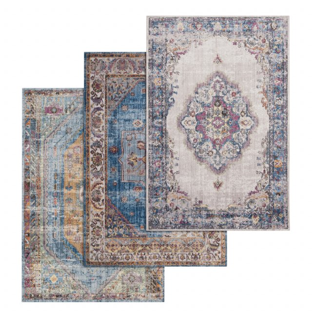 rug set 79 Model 3D .c4d .max .obj .3ds .fbx .stl .blend 