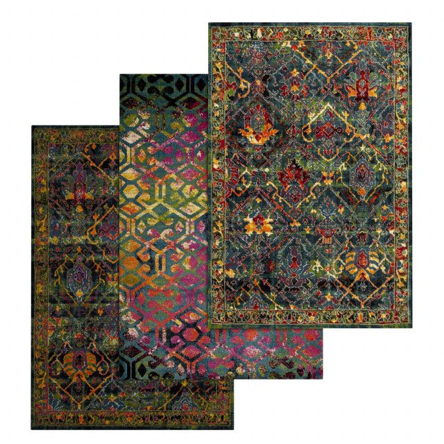 rug set 80 Model 3D .c4d .max .obj .3ds .fbx .stl .blend