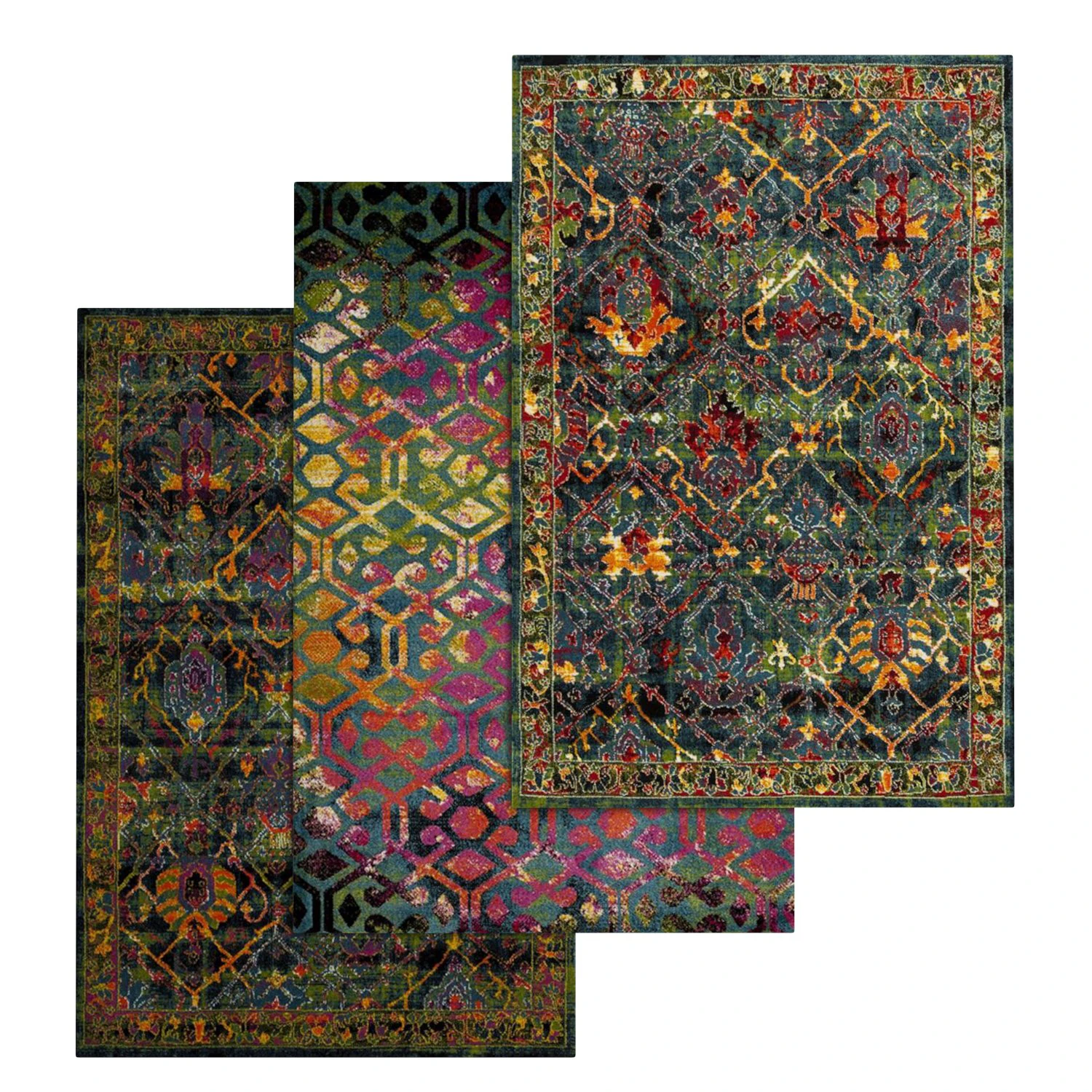 rug set 80 3D Model .c4d .max .obj .3ds .fbx .stl .blend