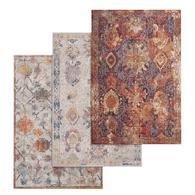 rug set 85 3D Модель .c4d .max .obj .3ds .fbx .stl .blend 