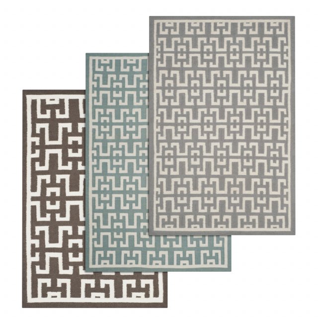 rug set 86 Modello 3D .c4d .max .obj .3ds .fbx .stl .blend 