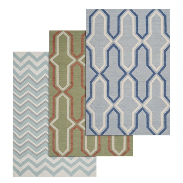 rug set 97 3D Модель .c4d .max .obj .3ds .fbx .stl .blend 