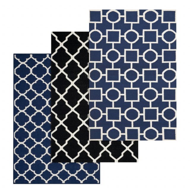 rug set 98 Modello 3D .c4d .max .obj .3ds .fbx .stl .blend
