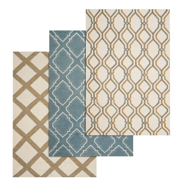 rug set 103 3D Modell .c4d .max .obj .3ds .fbx .stl .blend
