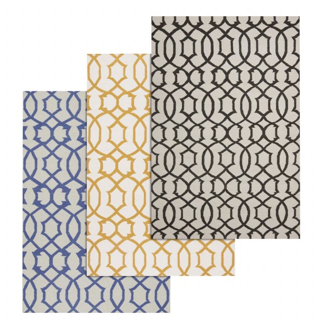rug set 106 3D Model .c4d .max .obj .3ds .fbx .stl .blend 