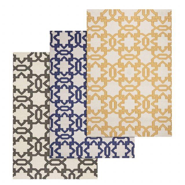 rug set 111 Model 3D .c4d .max .obj .3ds .fbx .stl .blend