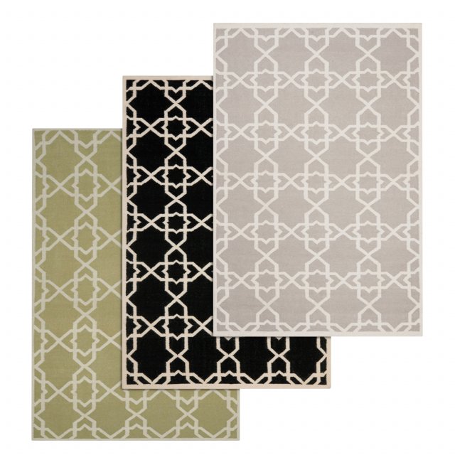 rug set 117 3D Модель .c4d .max .obj .3ds .fbx .stl .blend 