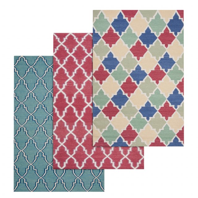 rug set 125 Modèle 3D .c4d .max .obj .3ds .fbx .stl .blend 