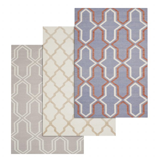 rug set 130 3D Modell .c4d .max .obj .3ds .fbx .stl .blend