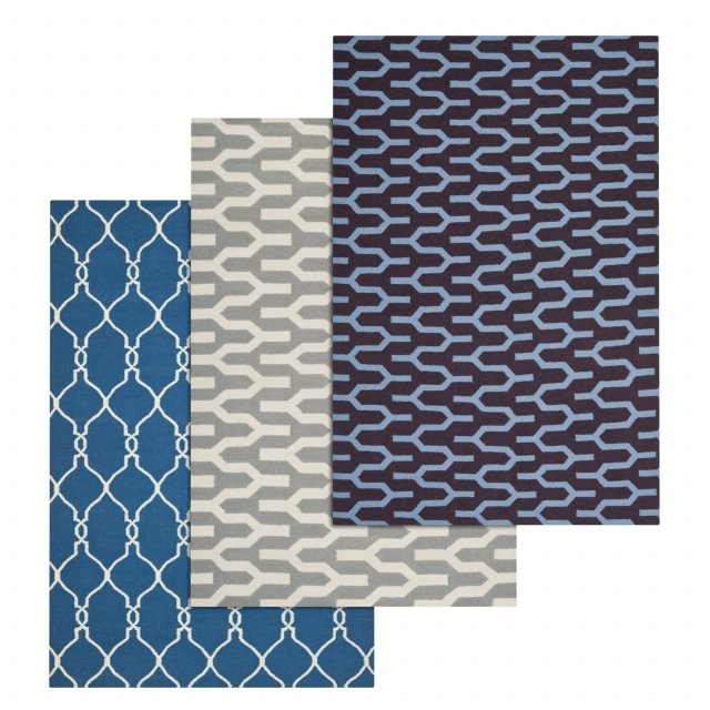 rug set 132 3D 모델 .c4d .max .obj .3ds .fbx .stl .blend 