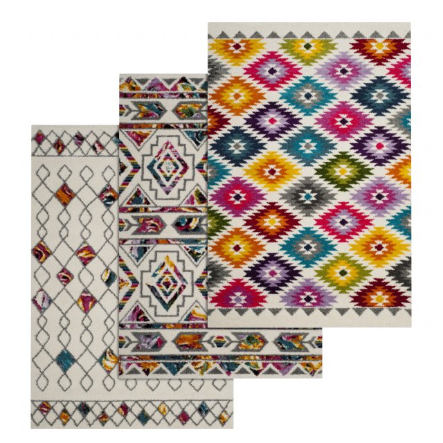 rug set 147 3D Model .c4d .max .obj .3ds .fbx .stl .blend 