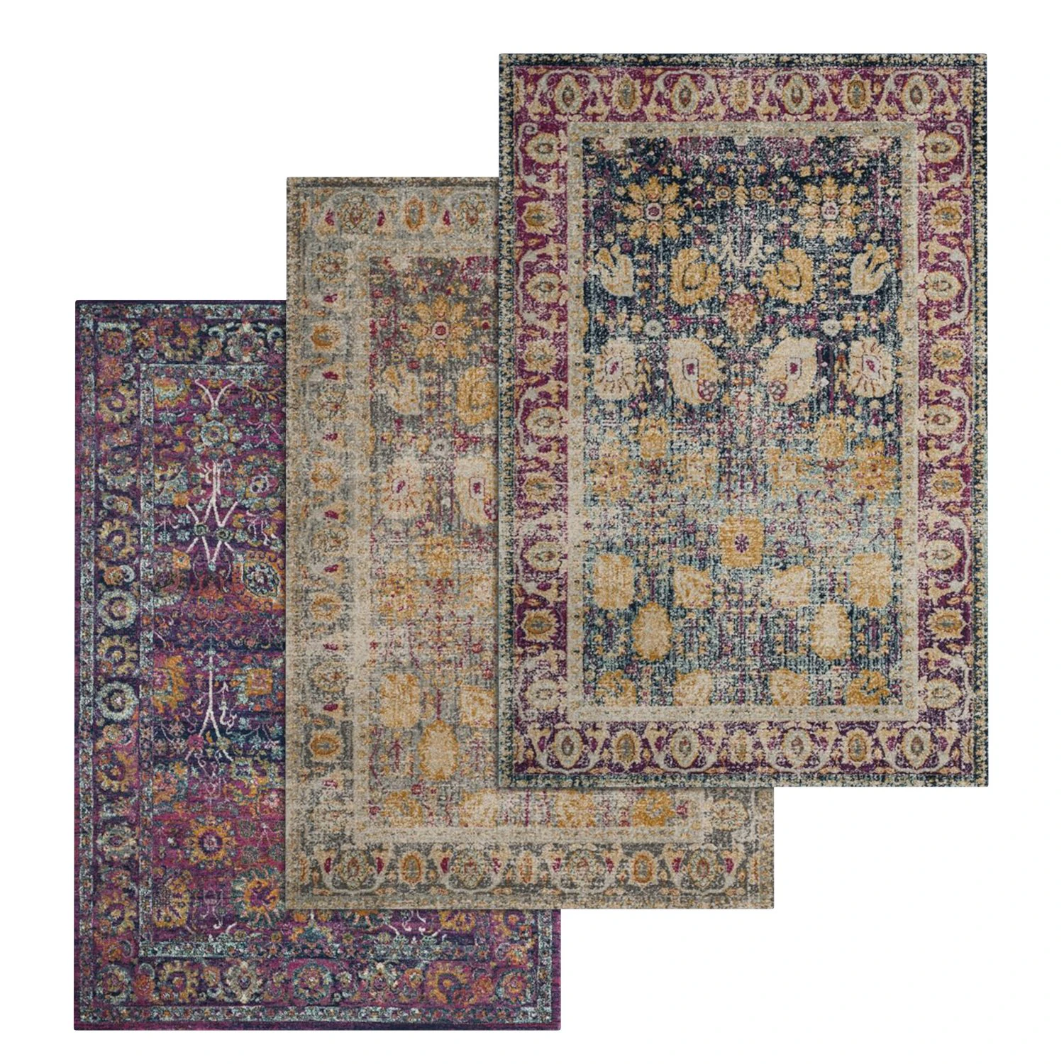 rug set 150 3D Model .c4d .max .obj .3ds .fbx .stl .blend 