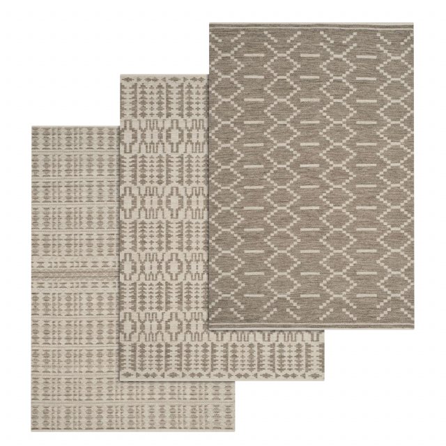 rug set 154 Modelo 3D .c4d .max .obj .3ds .fbx .stl .blend 