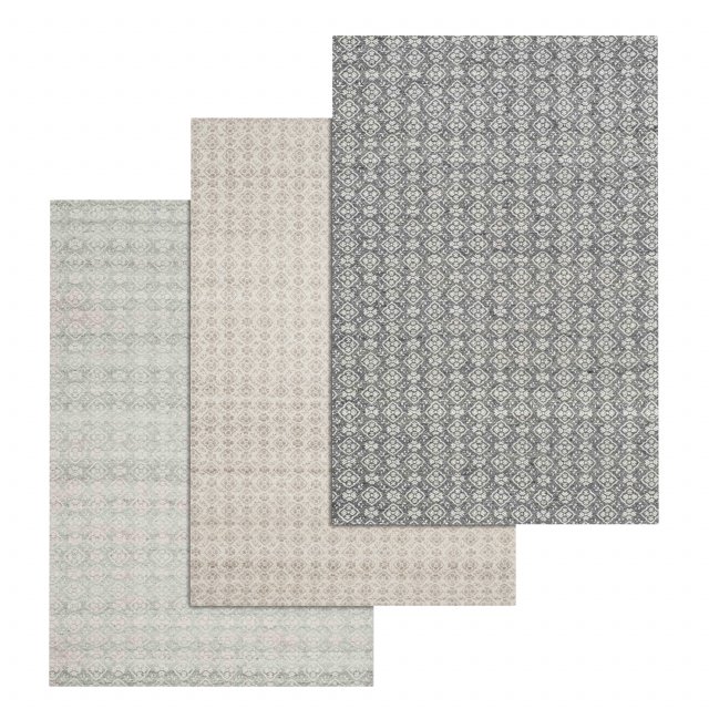 rug set 160 Modelo 3D .c4d .max .obj .3ds .fbx .stl .blend 