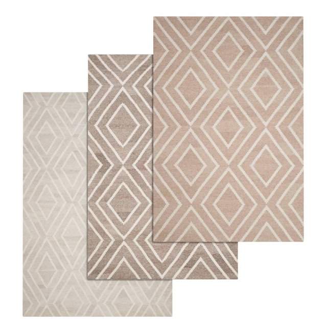rug set 164 3D 모델 .c4d .max .obj .3ds .fbx .stl .blend 